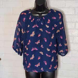 Butterfly Peasant Blouse from WONDER NATION - Size 10/12